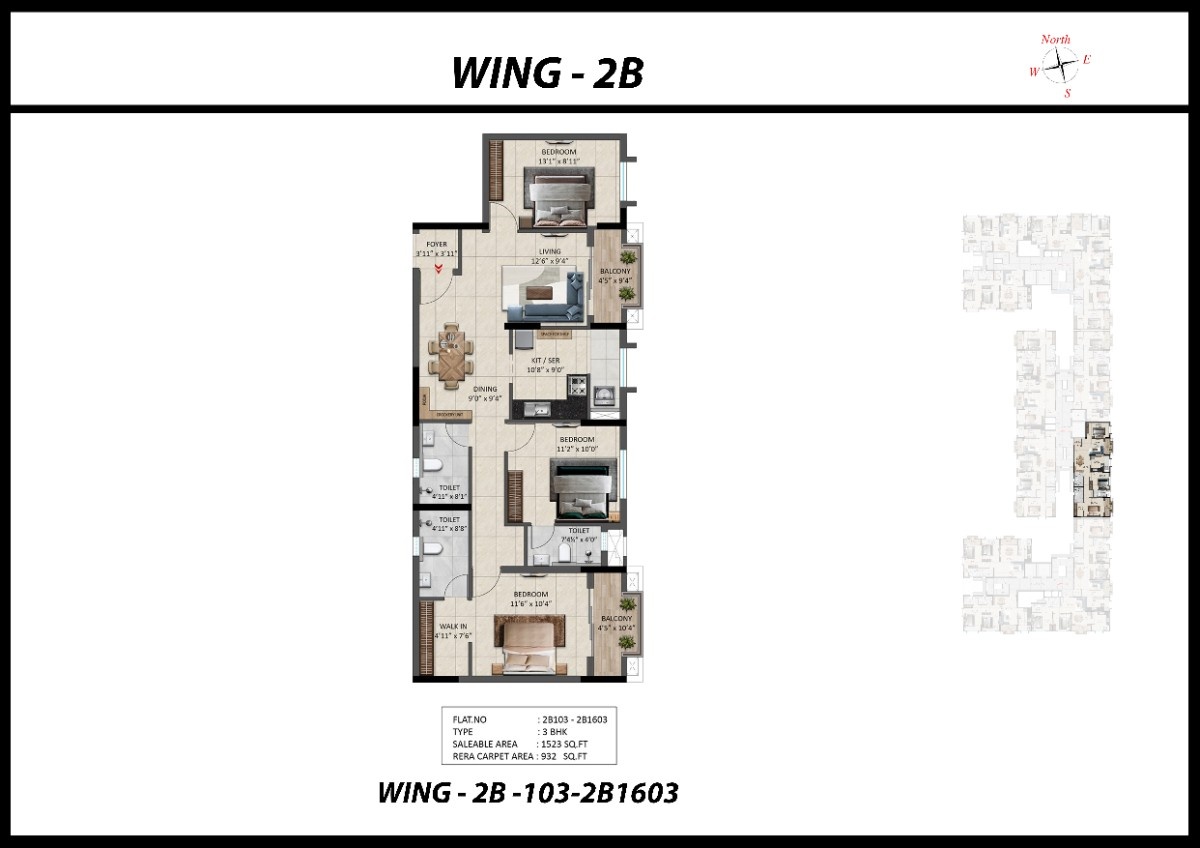 Flat: 2B103-2B1603