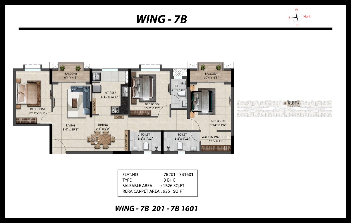 Flat: 7B201-7B1601