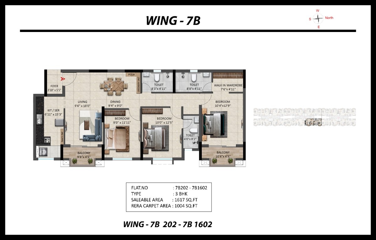 Flat: 7B202-7B1602