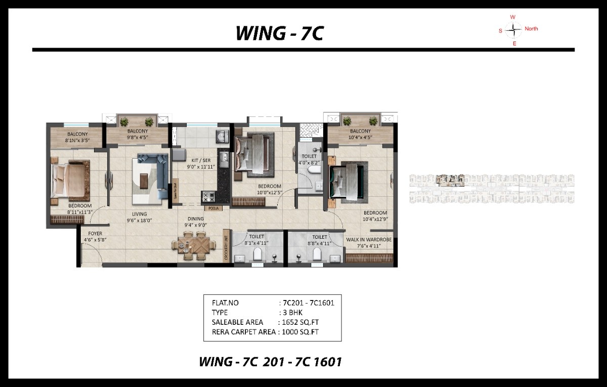 Flat: 7C201-7C1601